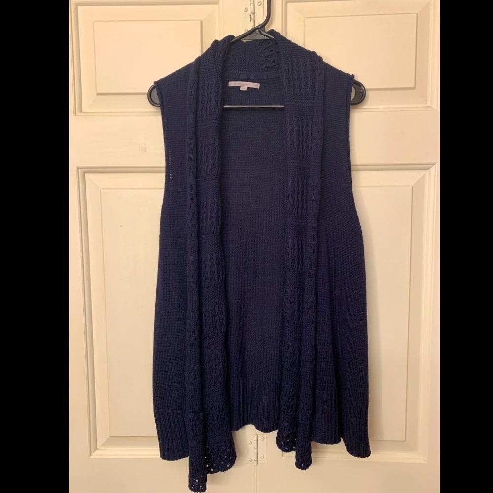 GAP— Navy Blue- Drape Front Vest